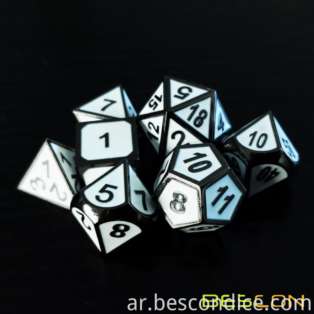 Polyhedral Metal Dice Set For Tabletop Game 13